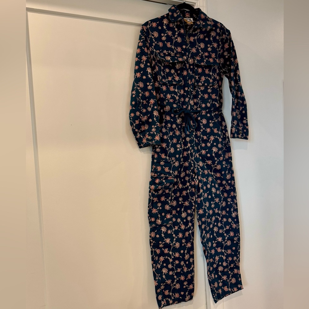 Future Collective Jenny K Lopez Women's Long Sleeve Boilersuit Jumpsuit, Floral - Picture 3 of 4